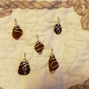 Seaglass pendants